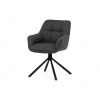 AUTRONIC Jedálenská stolička, sivá, látka, HC-532 GREY2