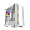 DEEPCOOL Case CC360 WH ARGB, mATX, Průhledná bočnice, 3x120mm Fan, bílá (R-CC360-WHAPM3-G-1)
