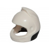 49663pb01 White Helmet Space, City Astronaut with Molded Black Neck Base (Bílá přilba Space, City Astronaut s tvarovaným černým podstavcem na krk)