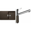 Set Schock S13-4 (dřez Tia D-100 Bronze + baterie SC-510 Bronze)