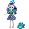 Mattel Enchantimals Mini bábika - Patter Peacock & Flap (FXM74)