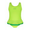 Detské plavky - Jeden -kus outfit. 122 zelená (Junior kostýmové plavky odolné 122 cm)