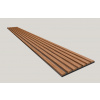 Dekoračný 3D lamelový Akustic panel 265x30x2,4 cm Filc MDF Čierna lamela fólia Dub Jesenný 3D-F-MDF-DJ-CIER