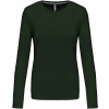 KARIBAN VINTAGE K383 / Dámske tričko s dlhým rukávom - forest green XXL