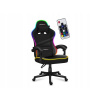 Herná stolička Huzaro Force 4.4 RGB BLACK, čierna látka (Kreslo HUZARO Force 4.4 RGB Black)