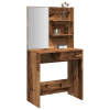vidaXL toaletný stolík so zrkadlom Old Wood 74,5x40x141 cm 857007
