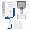 Sklenená filtračná kanvica Wessper 3,3 l čierna + 3x filter AquaClassic