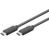 PremiumCord USB-C/male - USB-C/male, černý, 1m (ku31cc1bk)
