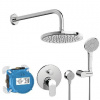 Ideal Standard CeraFlex - Sprchový set s batériou pod omietku, s telesom, 3 prúdy, priemer 20 cm, chróm BD191AA