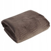 Prikrývka na posteľ - Eurofirany Police 220 x 240 cm odtiene hnedej (Sofia Brown Bedspread 220x240 Eurofirany)