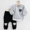 NEW BABY Dojčenská súprava tričko a tepláčky New Baby Brave Bear ABS sivá - 56