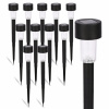 Solárna zapichovacia záhradná lampa - 12x solárne LED pozemné záhradné svietidlo (12x oneskorenie LED žiarovky LED žiarovky so solárnou záhradou)