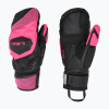 Dámske lyžiarske rukavice LEKI WCR Venom SL 3D Mitt black/ pink