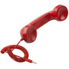 Červené retro slúchadlo k mobilu DRM122