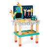 Drevená detská dielňa a náradie Big Robot DIY Workbench BricoKids Janod 60 dielov J06457