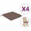 Vankúš na záhradný nábytok - Vankúše stoličky Vidaxl, 4 ks, taupe, 5 (Vankúše stoličky Vidaxl, 4 ks, taupe, 5)