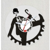 Hodiny - Chaplin herec komik film dar vinyl clock (Hodiny - Chaplin herec komik film dar vinyl clock)
