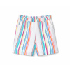 Tchibo - Tkané šortky - pre dievčatá - veľ. 134/140 - farba: biela/s prúžkami
