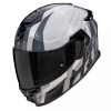 Moto přilba SCORPION GT EXO-GT SP AIR TOURADVEN perleťově bílo/stříbrná - Velikosti L