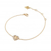 Guess Pozlacený náramek ze stříbra Srdce Jardin JSBB04454JWYG Délka: 18,5 cm