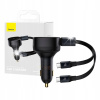 BASEUS KOMPAKTNÁ RYCHLÁ NABÍJAČKA AUTOMOBILOVÝ NAPÁJACÍ ADAPTÉR 2X USB-C PD QC 33W