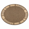 Eoshop Kulatý koberec SISAL FLOORLUX 20195 káva, mais (Velikost: kruh 200 cm)
