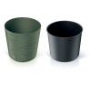 PROSPERPLAST Kvetináč FURU ROUND 25cm zemito zelený