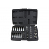 Hlavica 3/8” nástrčné a zástrčné TORX (T10-T55) a E-TORX (E4-E20), s nástavcami, súprava 34 ks