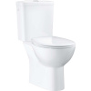 GROHE Bau Ceramic WC misa kombi s hlbokým splachovaním, vodorovný odpad + WC nádržka + Softclose WC sedátko, 364 x 619 x 772 mm, alpská biela, 39347000