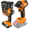 NEO 04-612 BEZKARTÁČOVÝ RÁZOVÝ UŤAHOVÁK 18V 300NM HEX 1/4