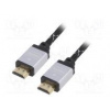 Cable HDMI 2.0 HDMI plug,both sides polyamide 1.5m black