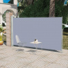 zahrada-XL Bočná zaťahovacia markíza na terasu/balkón 160x300 cm, sivá 41546