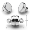Magnetické zapínanie súdok 11x7mm vo farbe platiny - 30 ks