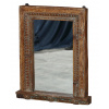 Sanu Babu Zrkadlo v ráme z teakového dreva, ručné rezby, 66x11x81cm