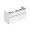 Geberit iCon - Skrinka pod dvojumývadlo 1200 mm, 4 zásuvky, matná biela 841420000