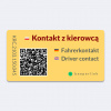 Kontaktná nálepka pod sklo do auta BEEPERLINK Núdzový kontakt