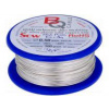 Postriebrený medený drôt 1,1mm 100g Cu,postriebrené 11,5m