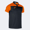 HOBBY II SHORT SLEEVE POLO BLACK ORANGE 2XS