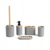 Kúpeľňová súprava LORETO 5 ks Sivá HOMLA