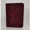 Obal na certifikáty, A4, exkluzívny, kovové rohy bordový