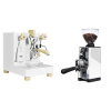 Lelit Bianca PL162T V3, white + Eureka Mignon Libra 65 All Purpose, CR white