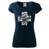 Zdravotné kríž veci - Dámske tričko Pure - XS ( Tmavomodrá (veľmi tmavá - skoro čierna) )