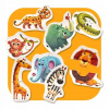 Puzzlika 14774 Africká zvířátka naučné 8 zvířátek 16 dielov