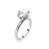 iZlato Forever Obruč z bieleho zlata solitaire pre 2ct diamant Molly, 14K CSTM4W-200