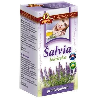 AGROKARPATY ŠALVIA LEKÁRSKA čaj, čistý prírodný produkt, 20x2 g (40 g)