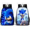 Obojstranný študentský ruksak s potlačami Sonic vzor 1