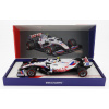Haas F1 VF-21 065/6 Team Uralkali N°47 Belgium GP 2021 Mick Schumacher With Michael Schumacher Retro Helma Livery 1:18 Minichamps biela modrá červená