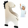 Waketoys Učiaca veža montessori motív dinosaurus biely