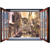 Fototapeta - FT5563 - Okno - Benátky 201cm x 145cm - Vliesová fototapeta