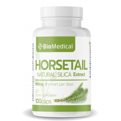 BioMedical Horsetail – extrakt z prasličky roľnej Balenie: 100 caps